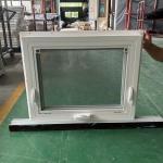 Premium Crank-Operated UPVC Awning Window Top Hung Secure Ventilation & Energy Efficiency for sale