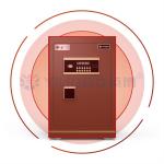 Dual Alarm Solid Steel Office Safe Box electronic lock For Security H600mm