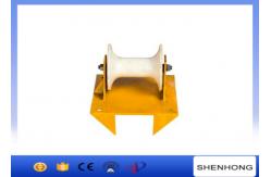 China Pithead Bend And Manhole Entry Cable Guide Roller With Nylon Wheel supplier