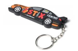 China Custom 2D/3D Soft PVC Rubber Keychain With Extra Printed Logo supplier