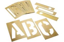 China Letter And Number Brass Interlocking Stencil Custom Shaped supplier