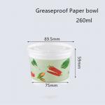 Flexo Printing Greaseproof Disposable Paper Bowl For Soup for sale