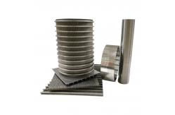 China Welded End Connection Johnson Wedge Wire Screens U Shaped Profile For Durability supplier