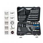 77pcs Stainless Steel 10mm Drop Forged Steel Wrench Set Car Repair Tool FHST2077 for sale