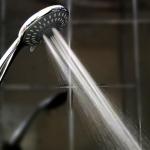 Round 4.4 Inch Handheld Rainfall Shower Head 5 Spray Modes
