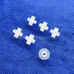 High Temp Opaque Perforated Quartz Parts Thickness 100mm
