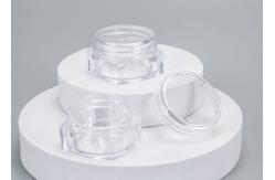 China Empty Transparent Square Plastic Containers With Lids 3 / 5 / 10g supplier