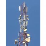 50m Microwave Radio Tower Custom 4 Or 3 Legged Lattice Mast for sale