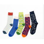 Adults World Plain Coloured Socks Painting Pattern Funny Mens Bright Coloured Plain Socks for sale