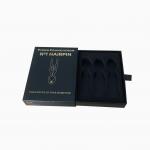 ISO9001 Qualified Matte Black Necklace Boxes for Customized Packaging CMYK/PANTONE for sale
