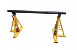 China Manual Drive Cable Drum Jack 3T - 20T Supporting Cable Reel Stringing supplier