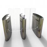 Indoor 1.6 Meter Full Height Turnstiles Speed Sliding Door Facial Recognition System for sale