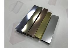 China Polishing Surface Alloy 6463 Aluminium Shower Profiles Silver Gold And Champange supplier