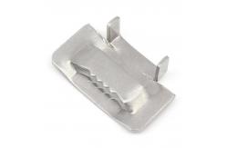 China Silver 201 304 Stainless Steel Strap Buckle With High Tensile Strength supplier