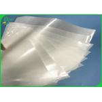 Virgin Wood Pulp 40gsm 50gsm 60gsm+10g PE Coated Paper Roll For Food Packages for sale