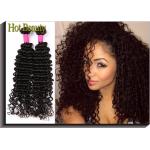 Deep Curly 5A Virgin Brazilian Long Hair Extensions For Woman for sale