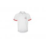 100% Polyester Men Short Sleeve Polo Shirts Gradient Color Pattern for sale