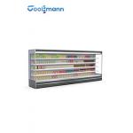 Front Open Air Curtain Display Cooler for sale