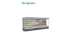 China Front Open Air Curtain Display Cooler supplier