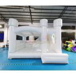 White Wedding Jumping Castle Commercial Bounce House Combo for sale