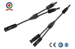 China 1Pair Male Female M/F Black Red 30A Solar Panel Y Connector supplier