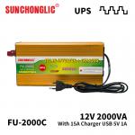 12v 220v 2000va 2000 Watt Inverter Charger Smart With Overload Protection for sale