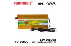 China 12v 220v 2000va 2000 Watt Inverter Charger Smart With Overload Protection supplier