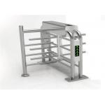 Entrance Security Half Height Turnstile Door With Fingerprint Reader for sale