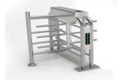 China Entrance Security Half Height Turnstile Door With Fingerprint Reader supplier