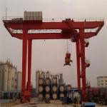 Outdoor Heavy Box Type Lift Crane Machine Double Beam Gantry Crane With Mobile Trolley for sale