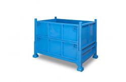 China Rust Resistant Steel Storage Cage Foldable Lockable Door With Padlock Hasp supplier