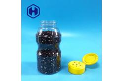 China Custom Airtight Round 300ml 10oz Plastic Spice Jar Transparent supplier