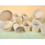 Disposable 335 Gsm Bamboo Pulp Paper Bowls Takeaway 16 Oz With Lids for sale