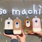 Disposable Plastic Beverage Bottles PET Juice Bottle 300ml 350ml 400ml With Customized Stickers for sale