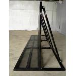 1.2M Aluminum Crowd Control Barricades Black Silvery Mojo Crowd Control Fence