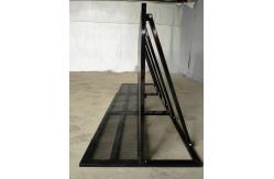 China 1.2M Aluminum Crowd Control Barricades Black Silvery Mojo Crowd Control Fence supplier