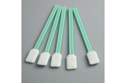 China PP Stick Knitted Rectangle Spun Polyester Swab For TOC Specimen Collection supplier