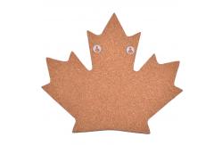 China DIY Maple Leaf Corkboards Notice Bulletin Antitear Self Adhesive supplier