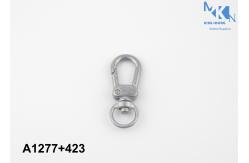China Zinc Alloy Small Bag Snap Hook Fashion Style With Engraved Logo supplier