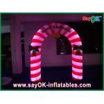 9 Feet Holiday Decotations Lovely Inflatable Christmas Arch With Led Lights for sale