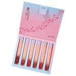 Eco Friendly Custom Printed Lipstick Lip Gloss Set Cosmetic Box Makeup Gift Box With Glossy Lamination for sale
