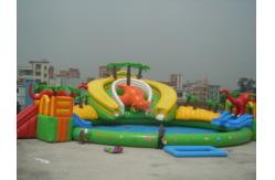 China Inflatable water park / inflatable dragon pool park  air tight pvc tarpaulin supplier