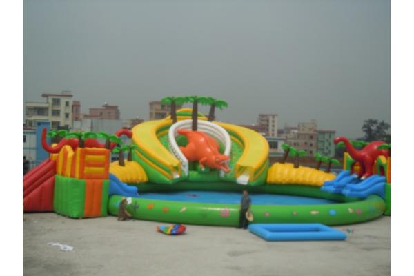 Inflatable water park / inflatable dragon pool park  air tight pvc tarpaulin