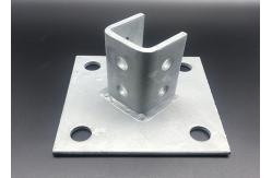 China Galvanized Metal Custom Shape Strut Fitting Post Base supplier