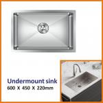 25 Inch Undermount Kitchen Sink , 60x45 16 Gauge Stainless Steel Sink for sale