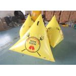Airtight PVC Inflatable Swim Buoy Inflatable Floating Triangle Swimming Marker Buoys For Water Park for sale
