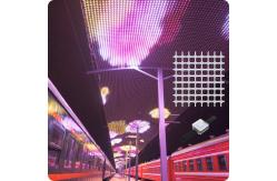 China PVC RGB Ad Transparent Led Mesh Screen 4k Waterproof supplier