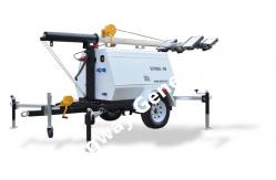 China 9m Lifting Height Light Tower Kubota Engine For Construction Site supplier