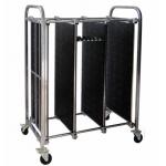 Pressure Plugs Fixed ESD Storage Racks / PCB Trolley Capacity Slot 100 Pcs