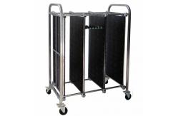 China Pressure Plugs Fixed ESD Storage Racks / PCB Trolley Capacity Slot 100 Pcs supplier